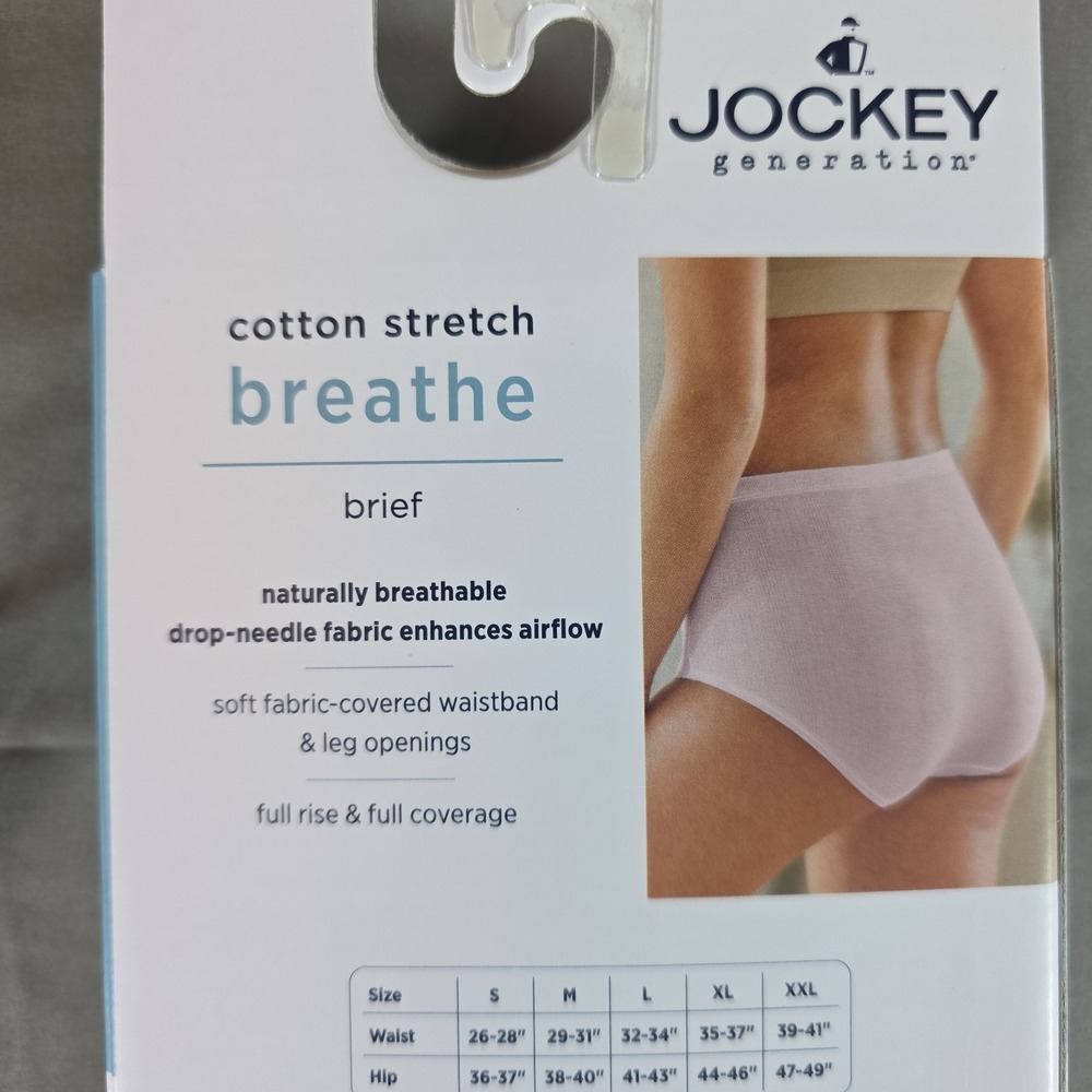 Jockey Generation Cotton Stretch Breathe Brief Underwear 4-Pack Pink Purple XXL - Picture 6 of 6
